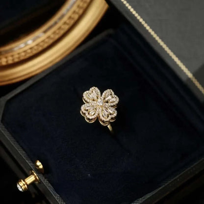 Mercori women´s clover ring (silver and gold)